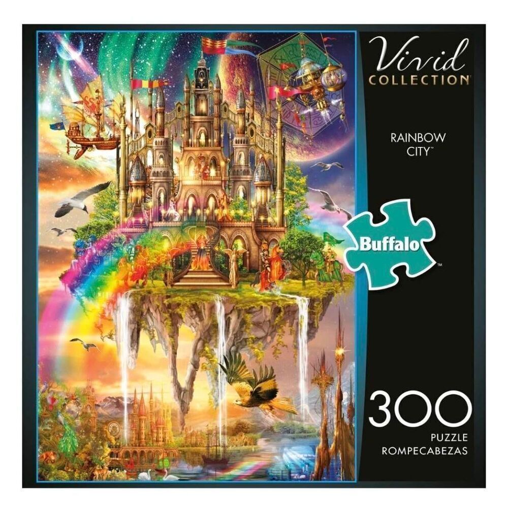 Buffalo Games Rainbow City Vivid Collection 1000 pc Jigsaw Puzzle